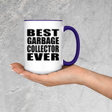 Best Garbage Collector Ever - 15oz Accent Mug Purple