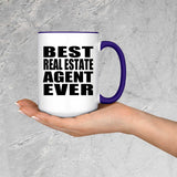 Best Real Estate Agent Ever - 15oz Accent Mug Purple