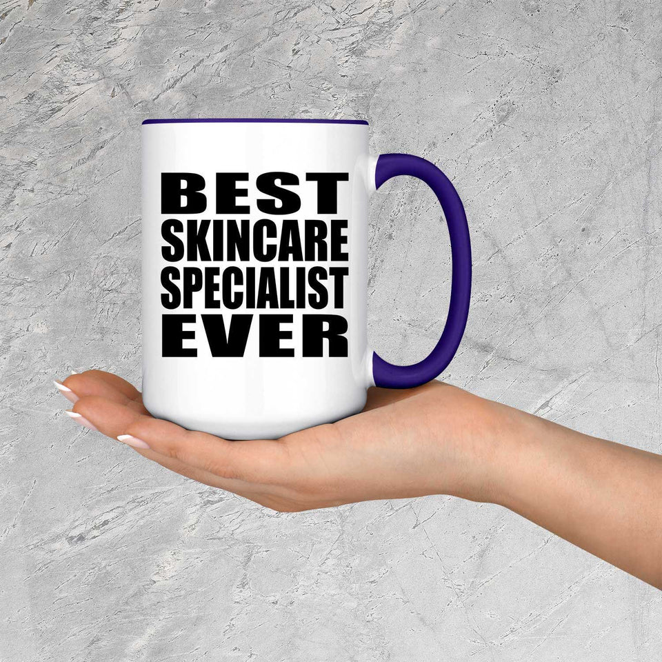 Best Skincare Specialist Ever - 15oz Accent Mug Purple