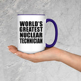 World's Greatest Nuclear Technician - 15oz Accent Mug Purple