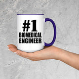 Number One #1 Biomedical Engineer - 15oz Accent Mug Purple