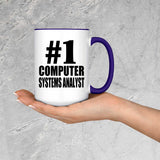 Number One #1 Computer Systems Analyst - 15oz Accent Mug Purple