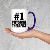 Number One #1 Physical Therapist - 15oz Accent Mug Purple