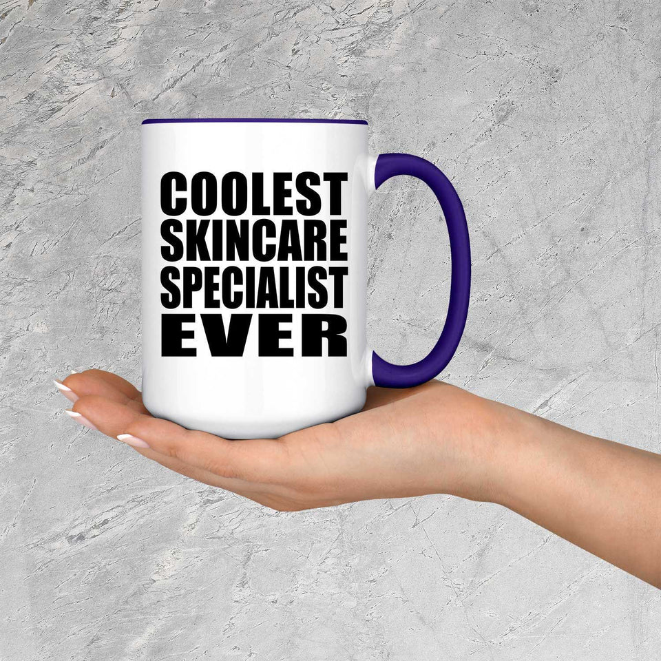 Coolest Skincare Specialist Ever - 15oz Accent Mug Purple