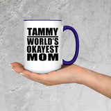 Tammy World's Okayest Mom - 15oz Accent Mug Purple