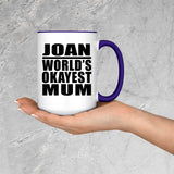 Joan World's Okayest Mum - 15oz Accent Mug Purple