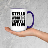 Stella World's Okayest Mum - 15oz Accent Mug Purple