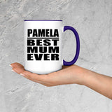 Pamela Best Mum Ever - 15oz Accent Mug Purple