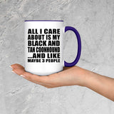 All I Care About Is My Black And Tan Coonhound - 15oz Accent Mug Purple