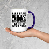 All I Care About Is My Treeing Tennessee Brindle - 15oz Accent Mug Purple