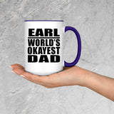 Earl World's Okayest Dad - 15oz Accent Mug Purple