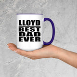 Lloyd Best Dad Ever - 15oz Accent Mug Purple