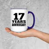 17th Anniversary 17 Years Anniversary - 15oz Accent Mug Purple