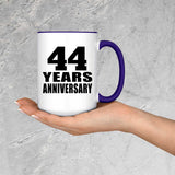 44th Anniversary 44 Years Anniversary - 15oz Accent Mug Purple