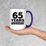 65th Anniversary 65 Years Anniversary - 15oz Accent Mug Purple