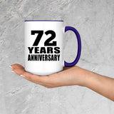 72nd Anniversary 72 Years Anniversary - 15oz Accent Mug Purple
