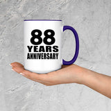 88th Anniversary 88 Years Anniversary - 15oz Accent Mug Purple