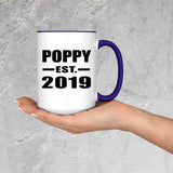 Poppy Established EST. 2019 - 15oz Accent Mug Purple