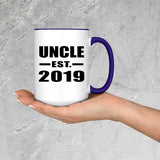 Uncle Established EST. 2019 - 15oz Accent Mug Purple