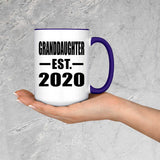 Granddaughter Established EST. 2020 - 15oz Accent Mug Purple