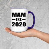 Mam Established EST. 2020 - 15oz Accent Mug Purple