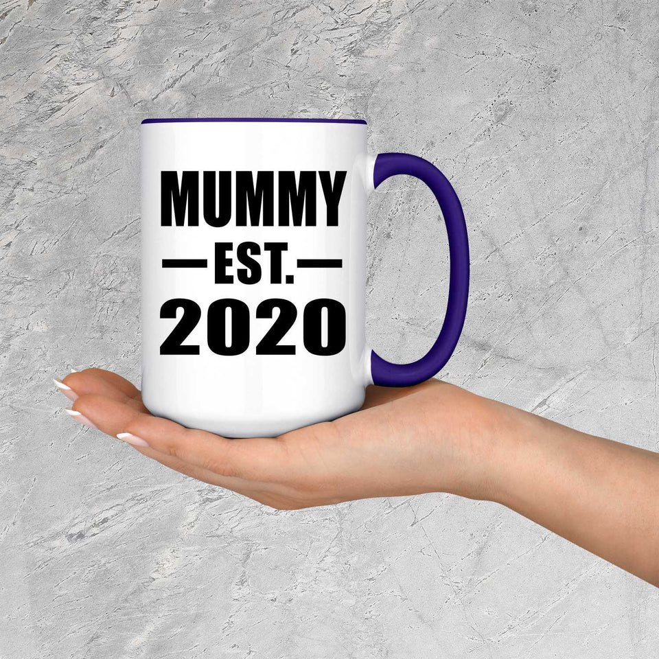 Mummy Established EST. 2020 - 15oz Accent Mug Purple