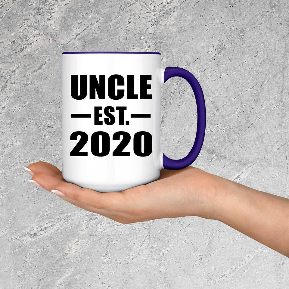 Uncle Established EST. 2020 - 15oz Accent Mug Purple