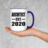 Architect Established EST. 2020 - 15oz Accent Mug Purple
