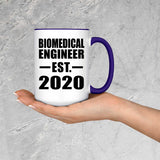 Biomedical Engineer Established EST. 2020 - 15oz Accent Mug Purple