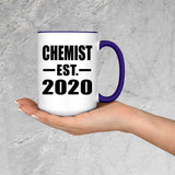 Chemist Established EST. 2020 - 15oz Accent Mug Purple
