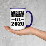 Medical Technologist Established EST. 2020 - 15oz Accent Mug Purple
