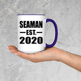Seaman Established EST. 2020 - 15oz Accent Mug Purple