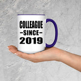 Colleague Since 2019 - 15oz Accent Mug Purple