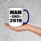 Mam Since 2019 - 15oz Accent Mug Purple