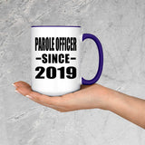 Parole Officer Since 2019 - 15oz Accent Mug Purple