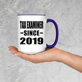 Tax Examiner Since 2019 - 15oz Accent Mug Purple