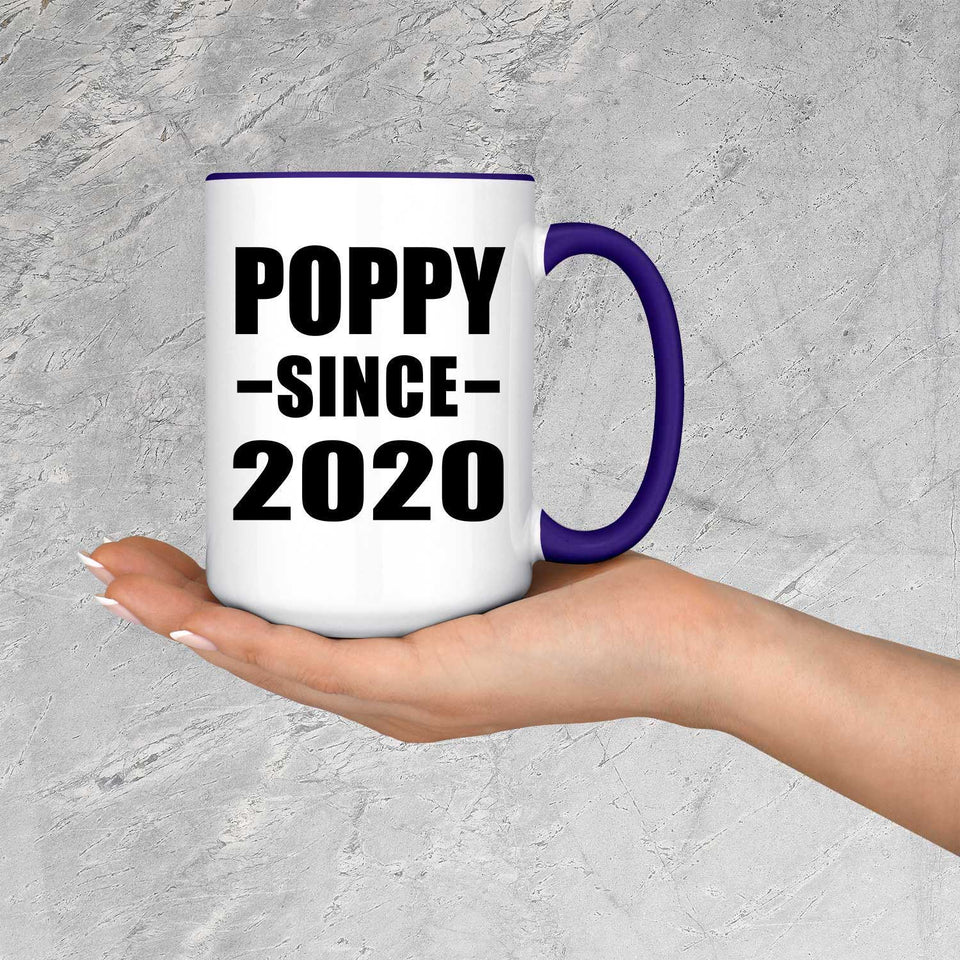Poppy Since 2020 - 15oz Accent Mug Purple