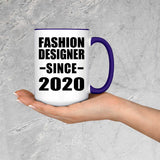 Fashion Designer Since 2020 - 15oz Accent Mug Purple