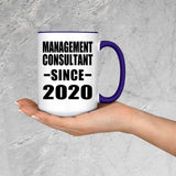 Management Consultant Since 2020 - 15oz Accent Mug Purple