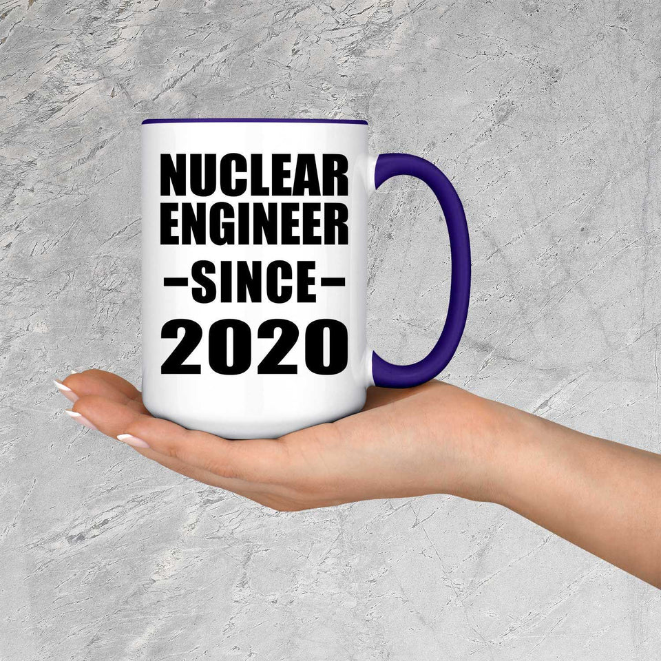 Nuclear Engineer Since 2020 - 15oz Accent Mug Purple