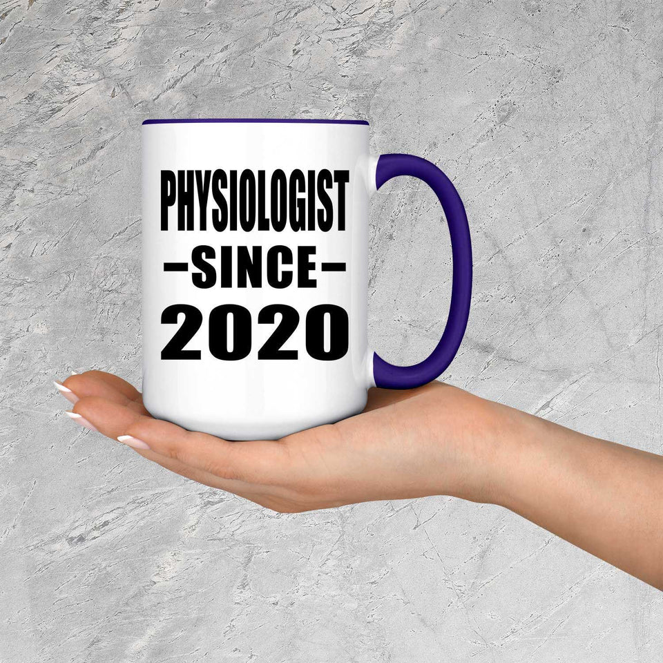 Physiologist Since 2020 - 15oz Accent Mug Purple