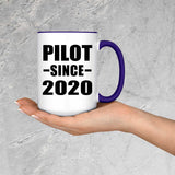 Pilot Since 2020 - 15oz Accent Mug Purple
