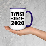 Typist Since 2020 - 15oz Accent Mug Purple