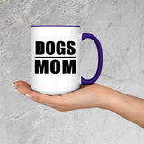 Dogs Mom - 15oz Accent Mug Purple