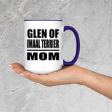 Glen Of Imaal Terrier Mom - 15oz Accent Mug Purple
