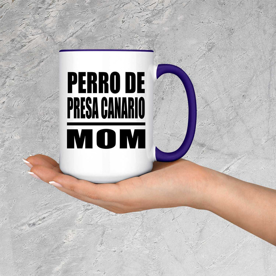 Perro De Presa Canario Mom - 15oz Accent Mug Purple