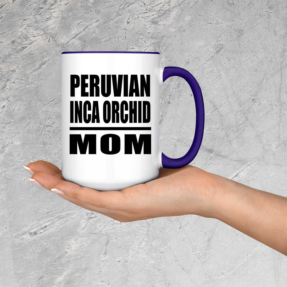 Peruvian Inca Orchid Mom - 15oz Accent Mug Purple