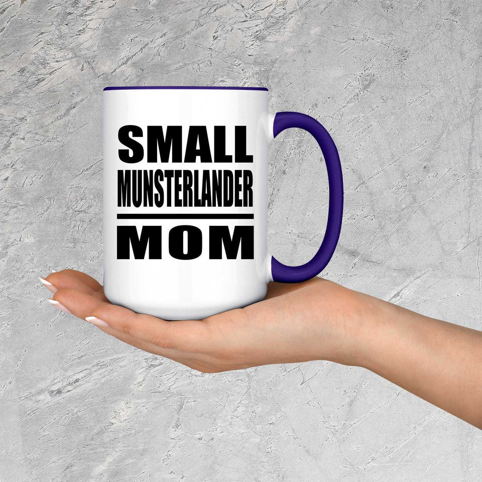 Small Munsterlander Mom - 15oz Accent Mug Purple