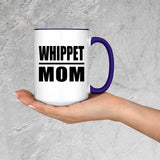 Whippet Mom - 15oz Accent Mug Purple