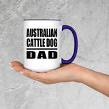 Australian Cattle Dog Dad - 15oz Accent Mug Purple